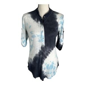 Young Fabulous Broke Long Tee S Relaxed‎ Fit Black Gray Tiedeye Scoop EUC